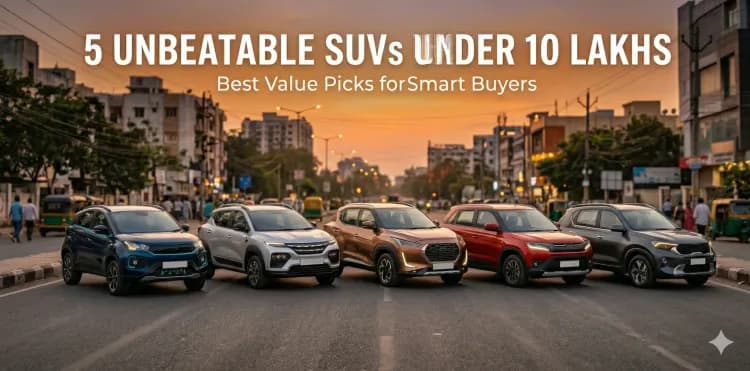 Five Best Value-For-Money SUVs Under 10 Lakh