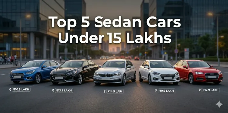 Five Best Sedan Cars Under 15 Lakh